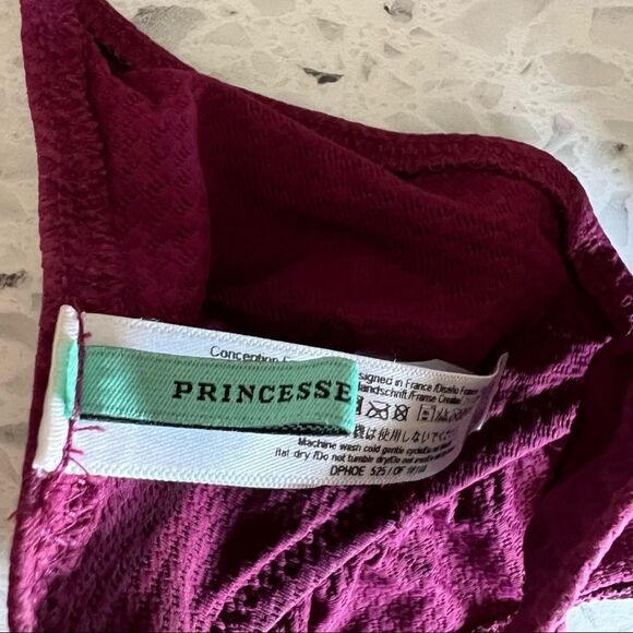 Princess tam Tam Women's Maroon Bikini Top & Bottom Set Size XS - Picture 8 of 11